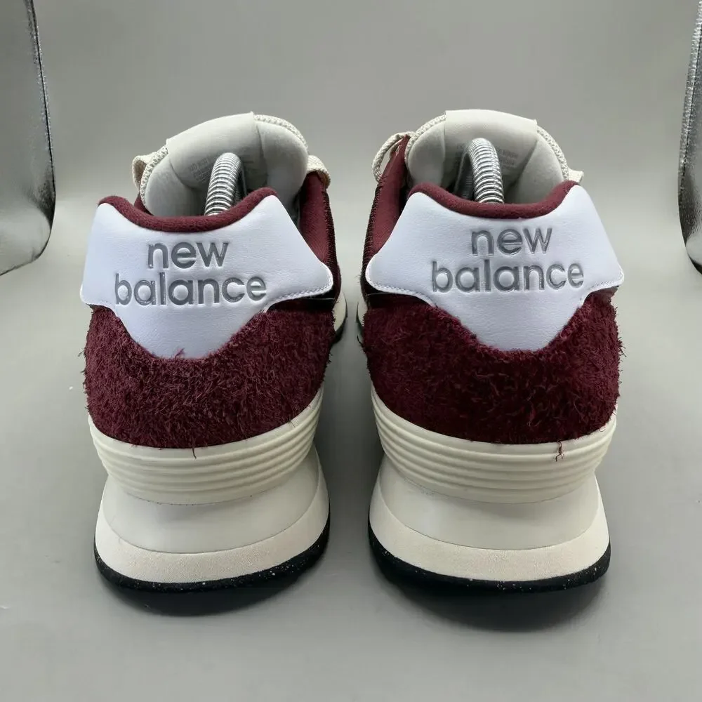 New Balance 574 Shoes Mens Size 10 Burgundy Red Suede Running Sneakers U574RBK